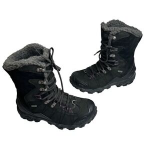 Oboz Bridger 7 Insulated B-DRY Waterproof Winter Hiking Boots Black Women's 6.5